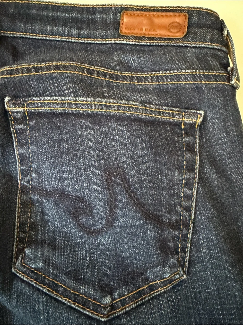 AG Adriano Goldschmied Men's Dark Blue Bootcut Jeans